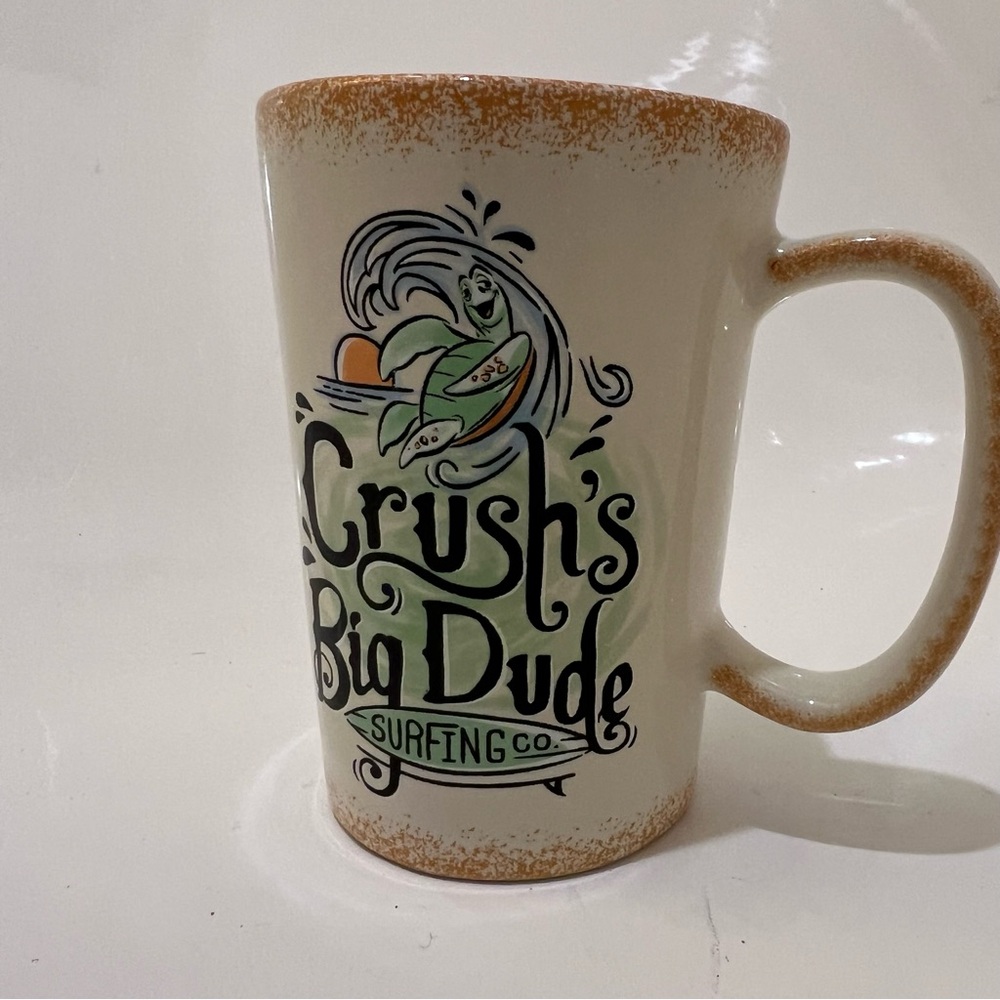 Disney Pixar Finding Nemo Crush “Righteous” & “Squirt’s Lil Dude Surfing Co” Mug